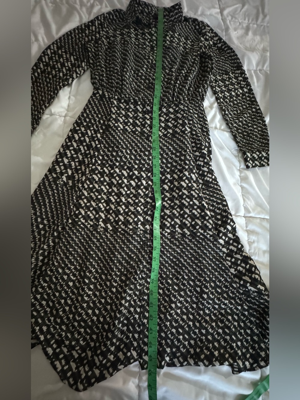 Who What Wear Black and White Printed Shirt Midi Dress S - Picture 12 of 15